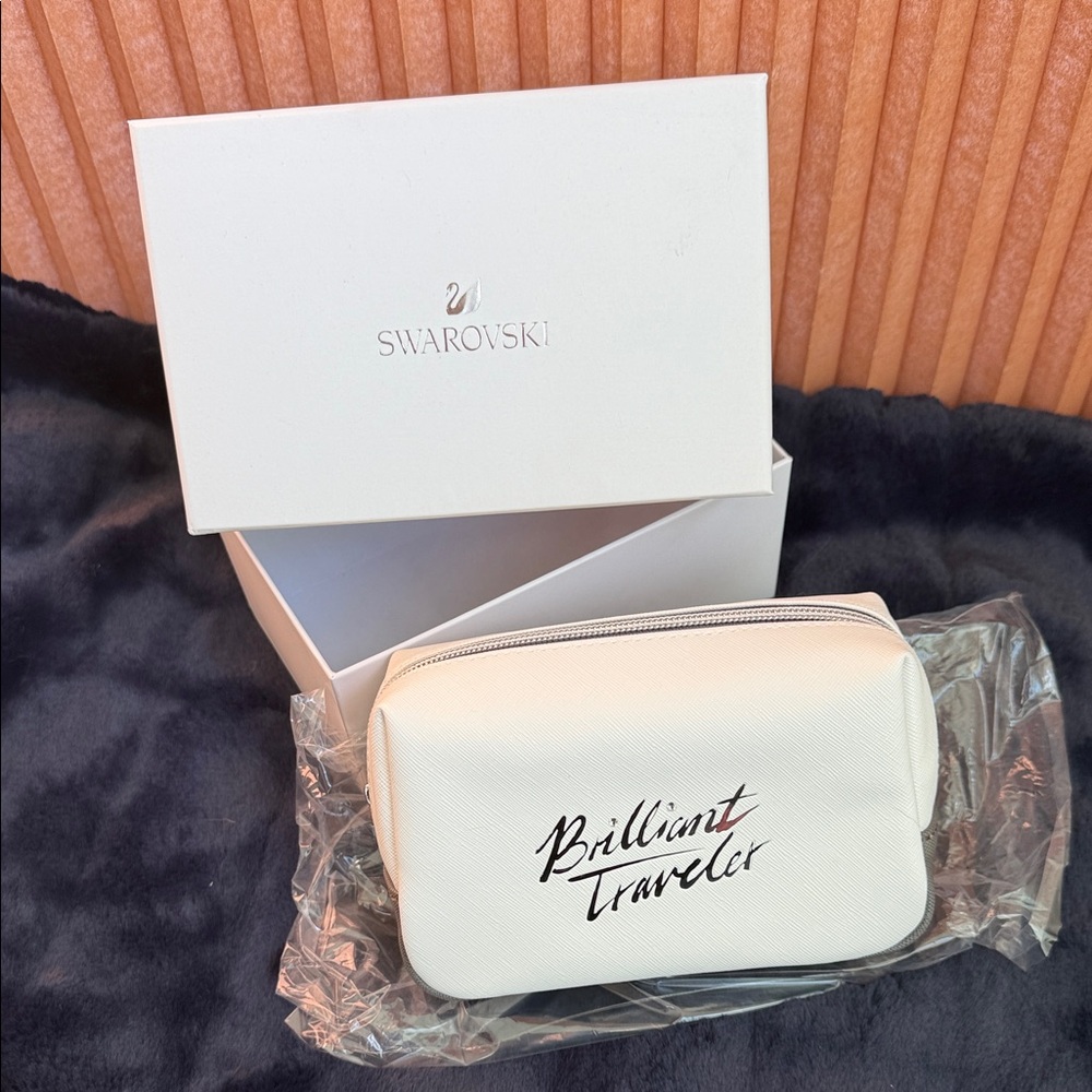 Swarovski White Brilliant Traveler Cosmetic Case
